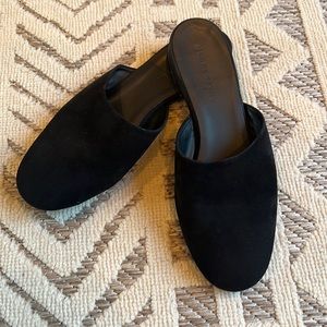 Jenni Kayne black suede mule slides